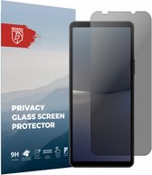 Rosso Privacy Screen Protector Geschikt voor de Sony Xperia 10 V - 9H Gehard Glas - Case Friendly Tempered Glass - Eenvoudige Installatie