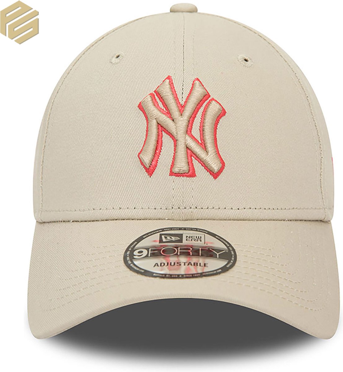 New York Yankees MLB Team Outline Stone 9FORTY Adjustable Cap