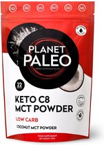 Planet Paleo Keto C8 Caprylzuur Kokosnoot MCT Poeder - Vegan - 220gr