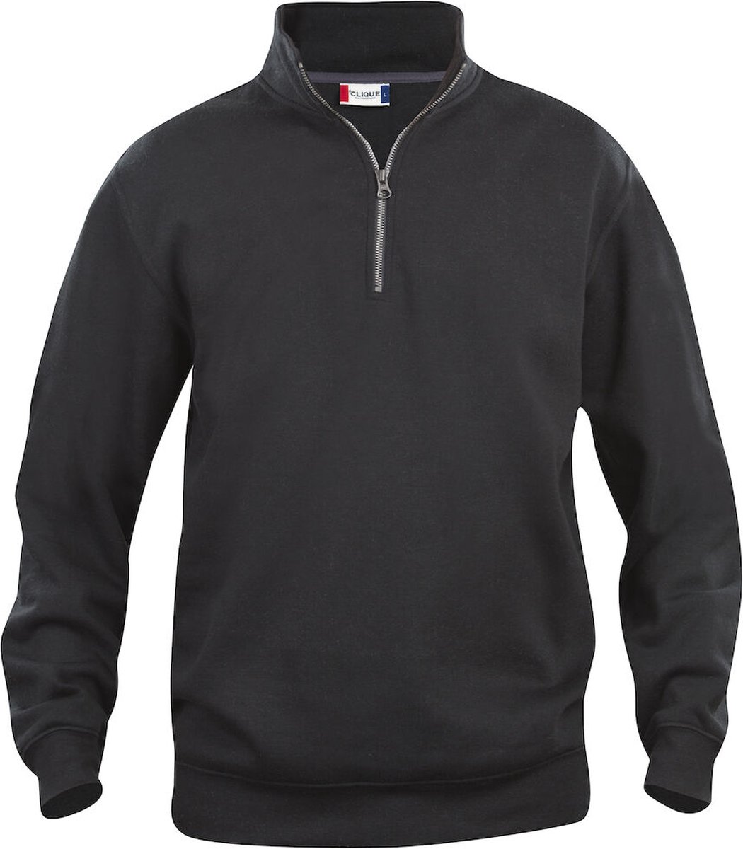 Clique Basic Half Zip 021033 - Zwart - 4XL