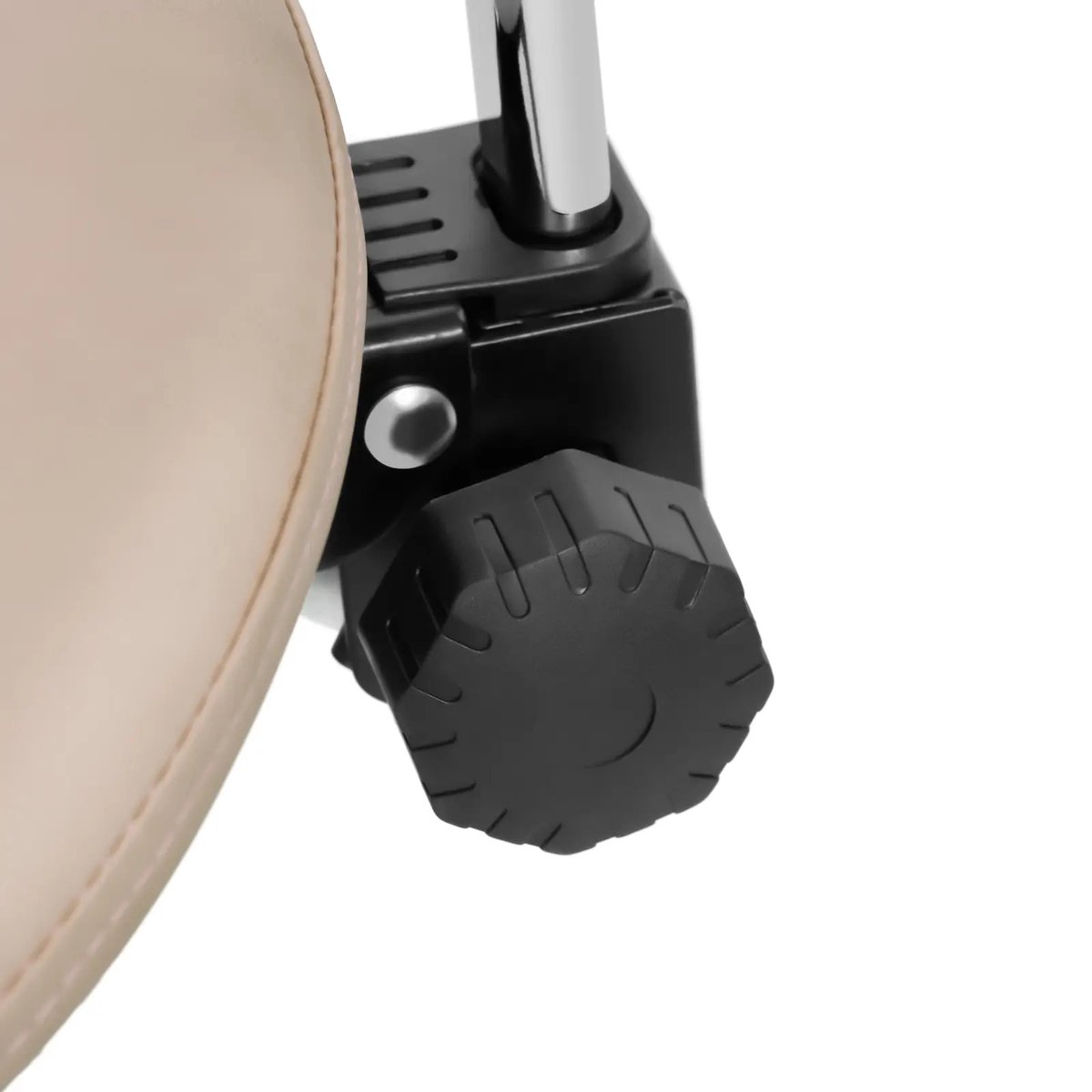 Zadelstoel - In hoogte verstelbare rugleuning en zitting - 51-65 cm - 150 kg - Crème