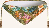 Watercult - Sunset Florals Strappy Bikini Broekje - maat 40 - Print/Groen