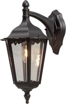 Konstsmide 7212 - Wandlamp - Firenze wandlamp neerwaarts 48cm 230V E27 - matzwart