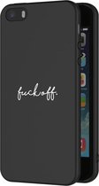 iMoshion Design voor de iPhone 5 / 5s / SE hoesje - Fuck Off - Zwart