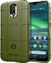 Voor Nokia 3.2 Full Coverage Shockproof TPU Case (Army Green)