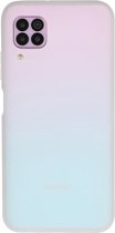 Let op type!! Voor Huawei Nova 6 SE / P40 Lite / Nova 7i Frosted Candy-Gekleurde Ultra-dunne TPU Telefoon Hoes (Wit)