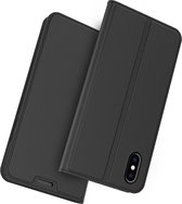 Wallet flip case geschikt voor Apple iPhone X / Xs met Privacy Glas
