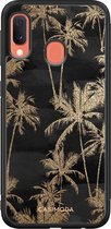 Samsung A20e hoesje - Palmbomen | Samsung Galaxy A20e case | Hardcase backcover zwart