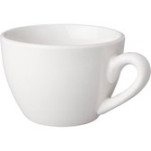Tasse à cappuccino Mammoth Budgetline 21 cl Porcelaine blanche 6 pièce (s)