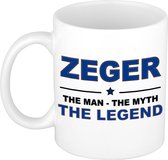 Zeger The man, The myth the legend cadeau koffie mok / thee beker 300 ml