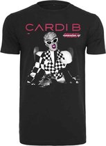 Urban Classics Dames Tshirt -L- Cardi B Transmission Zwart