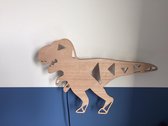 Houten Lamp Kinderkamer - T-Rex | E14 LED | Wandlamp