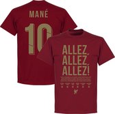Liverpool Allez Allez Allez Mane 10 T-Shirt - Chili Rood - S