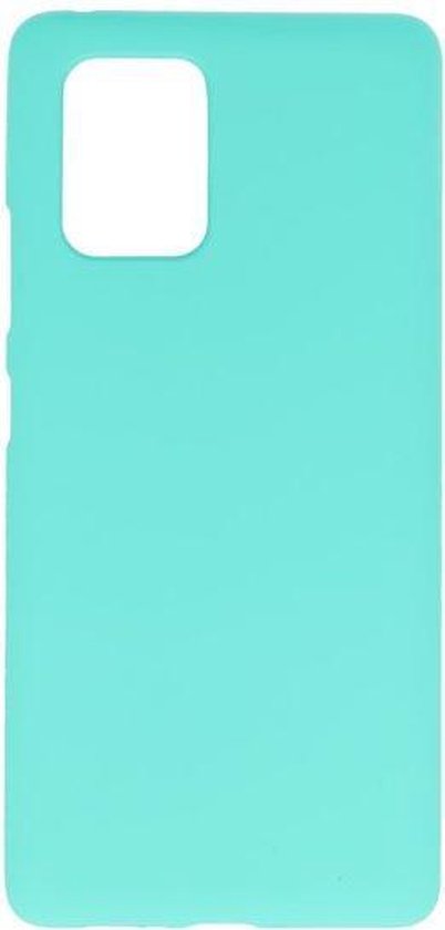 Bestcases Color Telefoonhoesje - Backcover Hoesje - Siliconen Case Back Cover voor Samsung Galaxy S10 Lite -  Turquoise