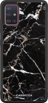 Samsung A71 hoesje - Marmer zwart | Samsung Galaxy A71 case | Hardcase backcover zwart
