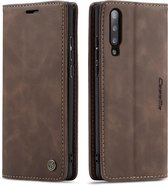 caseme - Hoesje geschikt voor Samsung Galaxy A50 - wallet book case - magneetsluiting - donker bruin