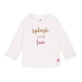 Lässig Splash & Fun Lange mouw Rashguard UV zwemshirt – White pink maat 86  13-18 maanden