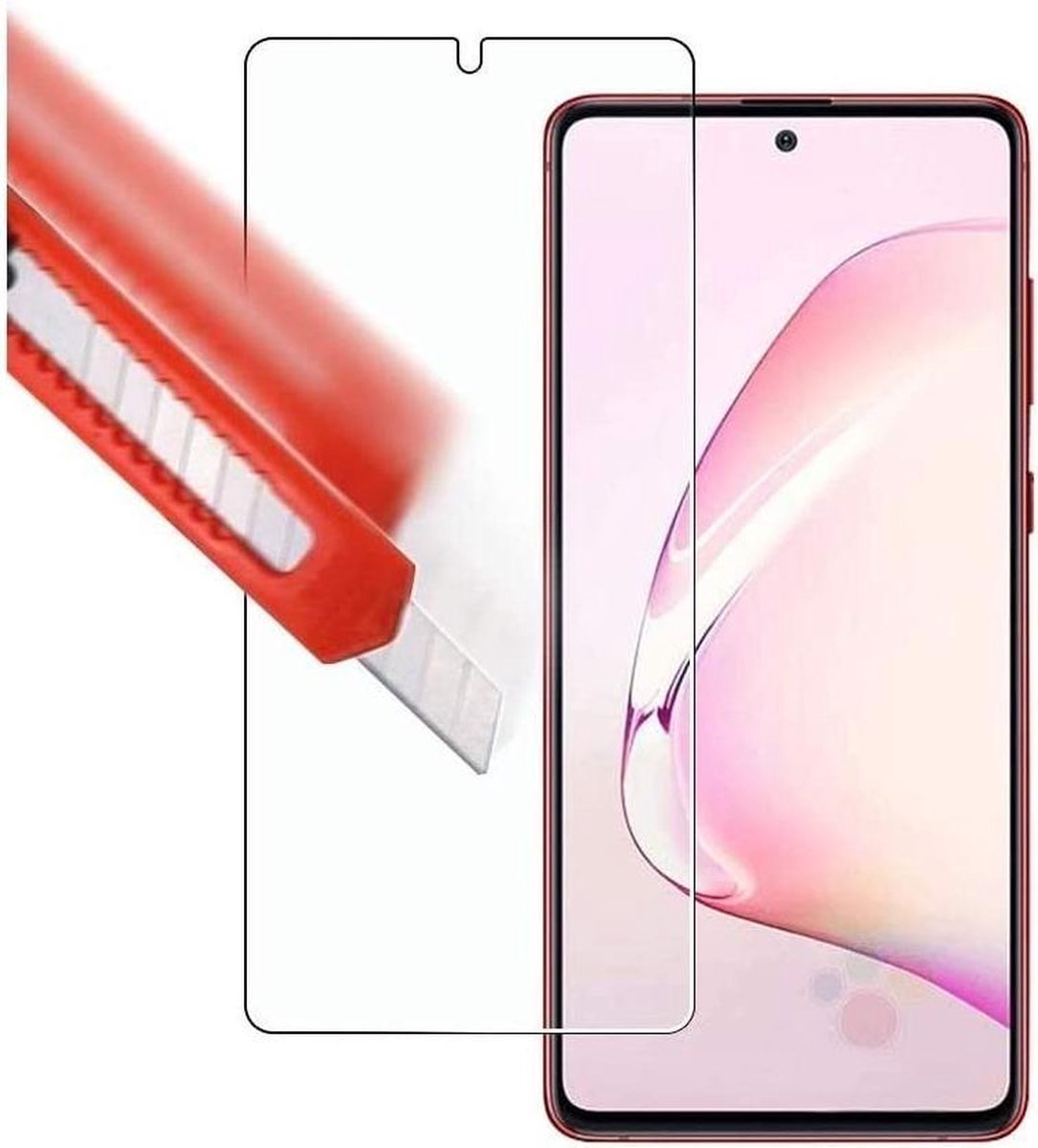 3x Screenprotector Tempered Glass Glazen Gehard Screen Protector 2.5D 9H (0.3mm) - Glasplaatje Geschikt voor: Samsung Galaxy Note 10 lite - Glas - bescherm - beschermglas - ZT Accessoires