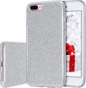 iPhone 7 Plus / 8 Plus Hoesje Glitters Siliconen TPU Case Zilver - BlingBling Cover