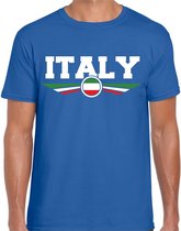 Italie / Italy landen t-shirt blauw heren S