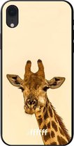 iPhone Xr Hoesje TPU Case - Giraffe #ffffff