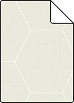 Proefstaal ESTAhome behang hexagon beige - 148749 - 26,5 x 21 cm