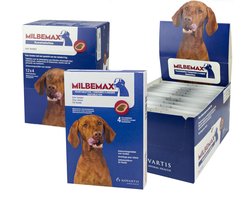 Milbemax Kauwtabletten - Hond - 4 Tabletten