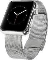 Apple Watch 44MM / 42MM Bandje Roestvrij Milanese Staal Zilver