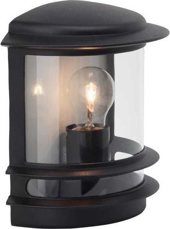 Brilliant HOLLYWOOD - Buiten wandlamp - Transparant;Zwart