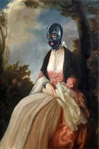 BANKSY Gimp Masked Woman Canvas Print