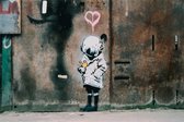 BANKSY Space Girl and Bird Canvas Print