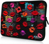 Sleevy 11,6 inch laptophoes kusjes design - laptop sleeve - laptopcover - Sleevy Collectie 250+ designs