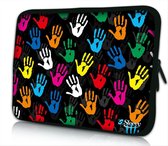 Sleevy 13.3 laptophoes gekleurde handjes - laptop sleeve - laptopcover - Sleevy Collectie 250+ designs