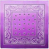 Zac's Alter Ego - Purple Two Tone Paisley Bandana - Paars