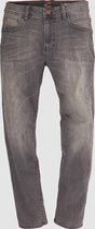 camel active Regular Fit 5-Pocket Organic Cotton Jeans - Maat menswear-35/32 - Grau