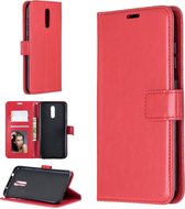 Voor Nokia 3.2 Crazy Horse Texture Horizontaal Flip Leren Case met Houder & Kaartsleuven & Portemonnee & Fotolijst (Rood)