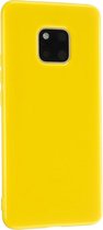 Voor Huawei Mate 20 Pro 2.0mm dikke TPU Candy Color beschermhoes (geel)