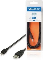 Valueline VLCB60500B30 Usb 2.0 Kabel Usb A Mannelijk - Usb Micro B Mannelijk 3,00 M Zwart