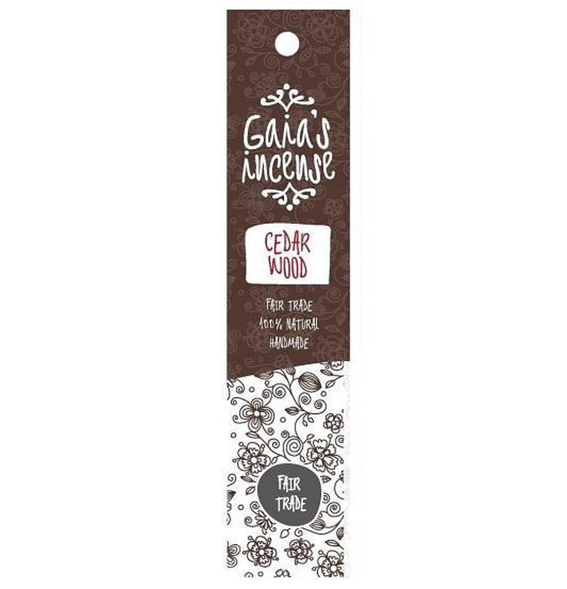 Gaia’s Incense Fare Trade Wierook Cedar Wood