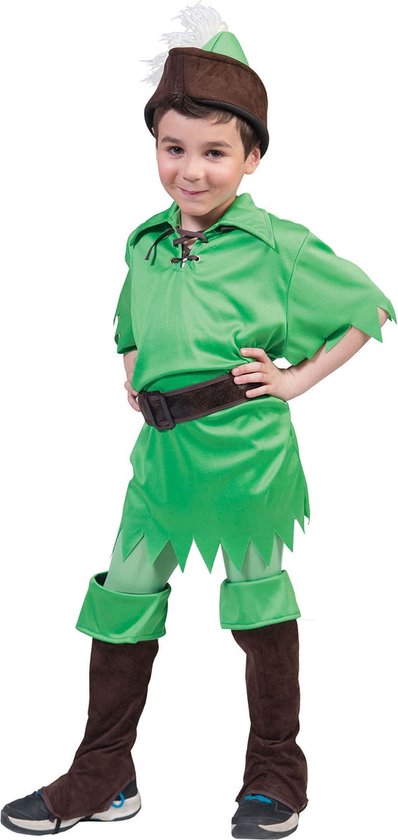 Peter Pan Kostuum | Maat 140 | Carnaval kostuum | Verkleedkleding | bol.com