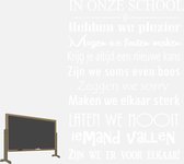 Muursticker In Onze School -  Wit -  100 x 141 cm  -  nederlandse teksten  bedrijven  alle - Muursticker4Sale