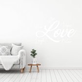 Muursticker Love Hope, Laugh, Believe, Inspire, Together -  Wit -  100 x 66 cm  -  alle muurstickers  woonkamer  slaapkamer  engelse teksten - Muursticker4Sale