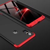 GKK PC 360 graden volledige dekking Case voor Xiaomi Mi Mix 2S (zwart + rood)