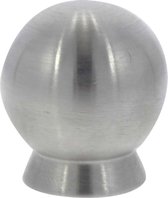 Starx Knop bolrond - achterplaat - diameter - 30mm - RVS