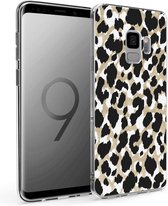 iMoshion Design voor de Samsung Galaxy S9 hoesje - Luipaard - Goud / Zwart