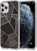 iMoshion Design voor de iPhone 11 Pro hoesje - Grafisch Koper - Zwart / Goud