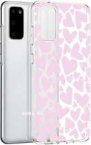iMoshion Design voor de Samsung Galaxy S20 hoesje - Hartjes - Roze