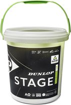 Dunlop Stage 1 mini Tennisballen - rubber/vilt - groen/geel - 60 stuks