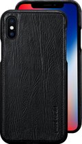 Zwart hoesje Pierre Cardin - Backcover - Stijlvol - Leer - iPhone X-Xs - Luxe cover