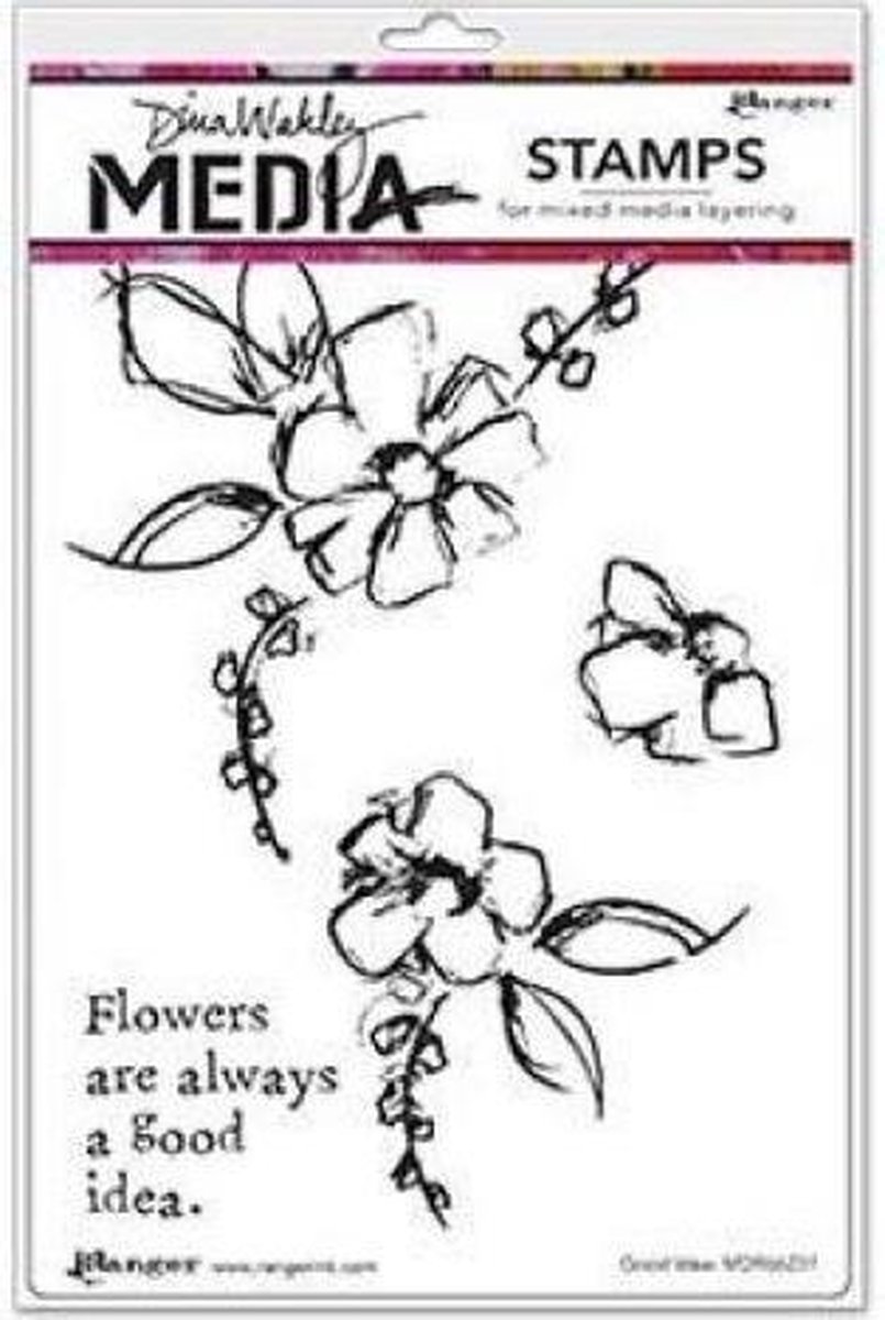 Ranger • Dina Wakley media cling stamp good idea